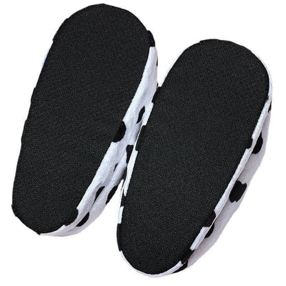 Cozy Cow Print Plush Slippers for Ultimate Comfort