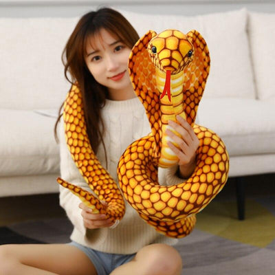 Peluche extra morbido a forma di serpente gigante da 90 pollici
