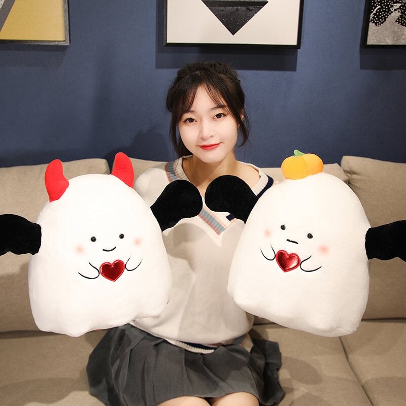 Charming Angel & Mischievous Devil Ghost Plushies