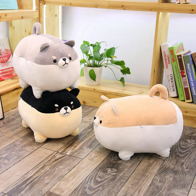Adorable Angry Shiba Trio Plush Collection