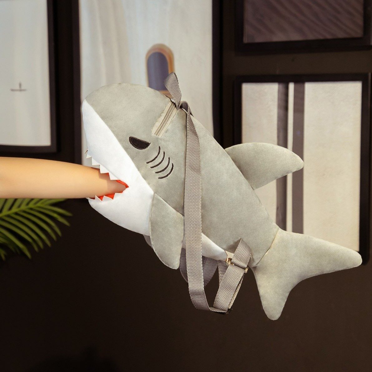Adorable Tod the Shark Plush Backpack for Fun Adventures!