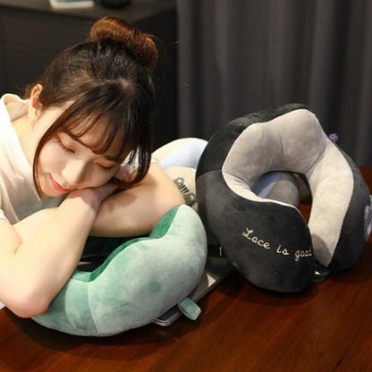 Adorable Kawaii U-Shaped Travel Neck Support Pillow