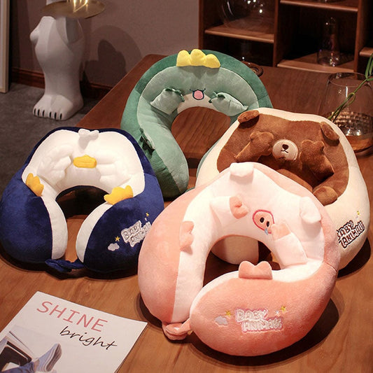 Adorable Kawaii U-Shaped Travel Neck Support Pillow