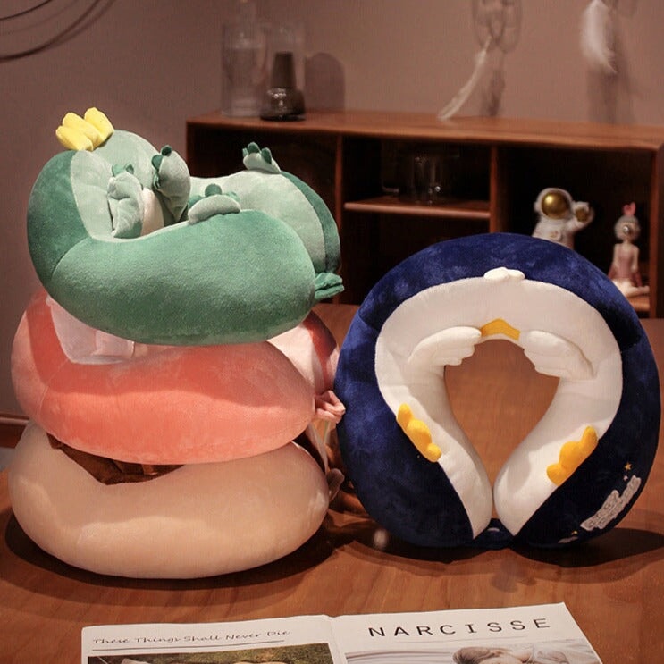 Adorable Kawaii U-Shaped Travel Neck Support Pillow