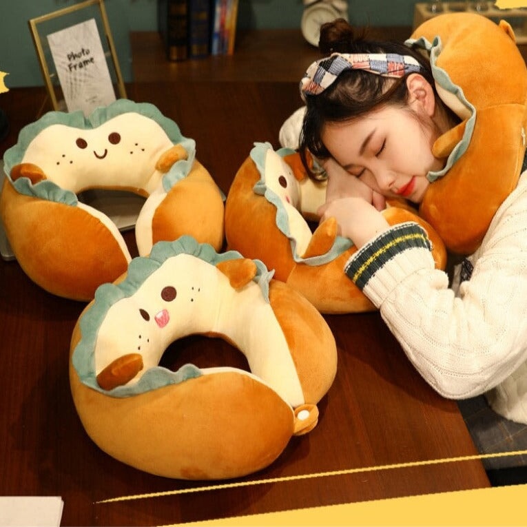 Adorable Kawaii U-Shaped Travel Neck Support Pillow