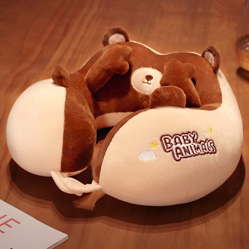 Adorable Kawaii U-Shaped Travel Neck Support Pillow
