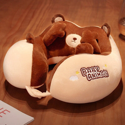 Adorable Kawaii U-Shaped Travel Neck Support Pillow