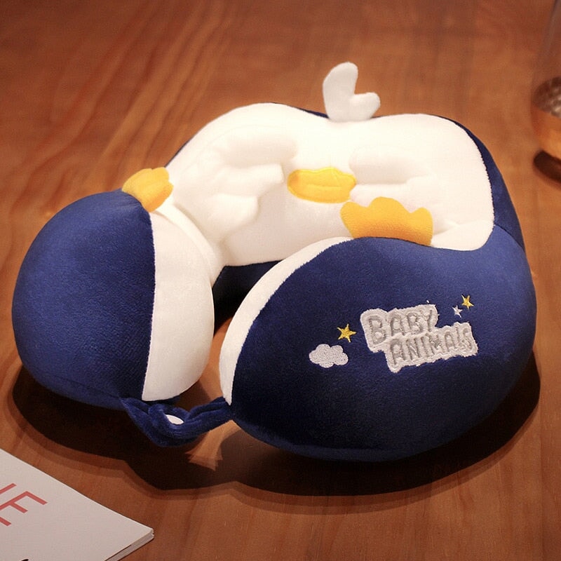Adorable Kawaii U-Shaped Travel Neck Support Pillow