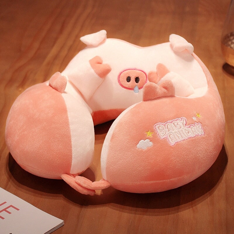 Adorable Kawaii U-Shaped Travel Neck Support Pillow