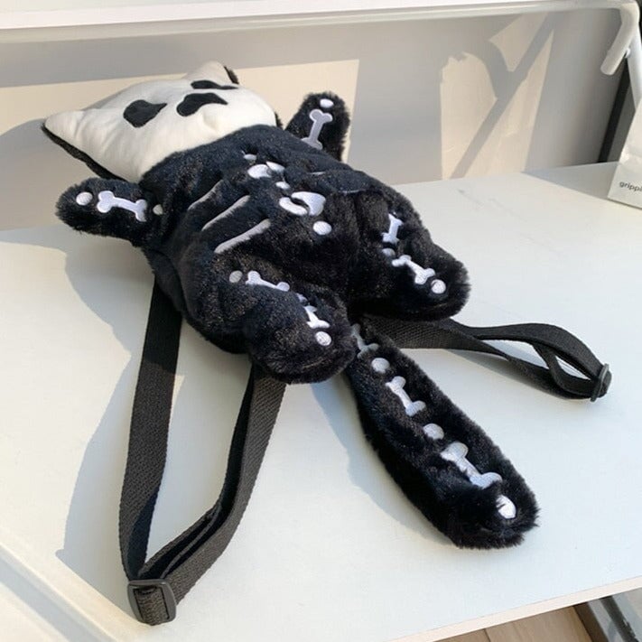 Adorable Mini Skeleton Plush Backpack - Perfect for Fun Adventures!