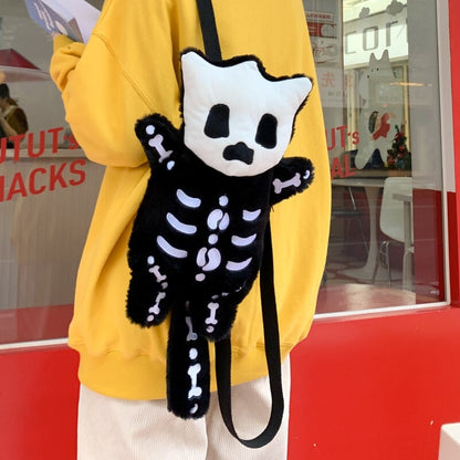 Adorable Mini Skeleton Plush Backpack - Perfect for Fun Adventures!