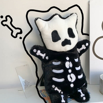 Adorable Mini Skeleton Plush Backpack - Perfect for Fun Adventures!
