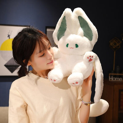 Adorable White Kawaii Fluffy Bat Plush Toy