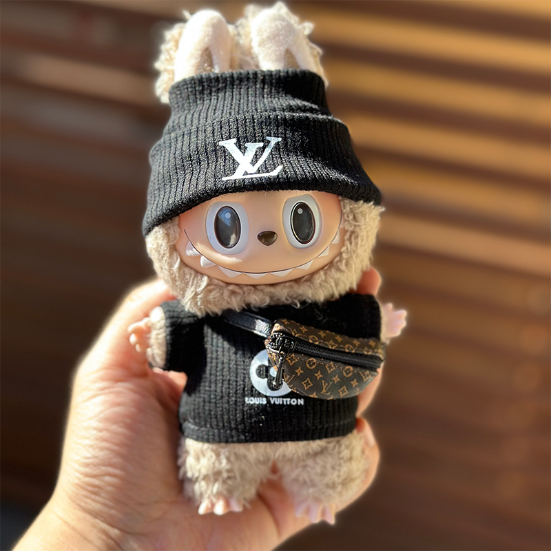 POP MART The Monsters Labubu Fashion Dress - L Style Black Top + Black hat + Bag (Pre-order 1 week arrive)