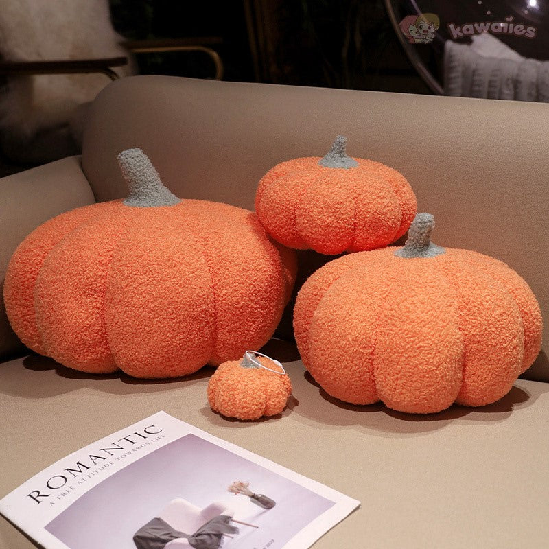 Cozy Autumn Pumpkin Plush Decor