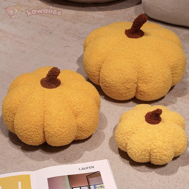 Cozy Autumn Pumpkin Plush Decor